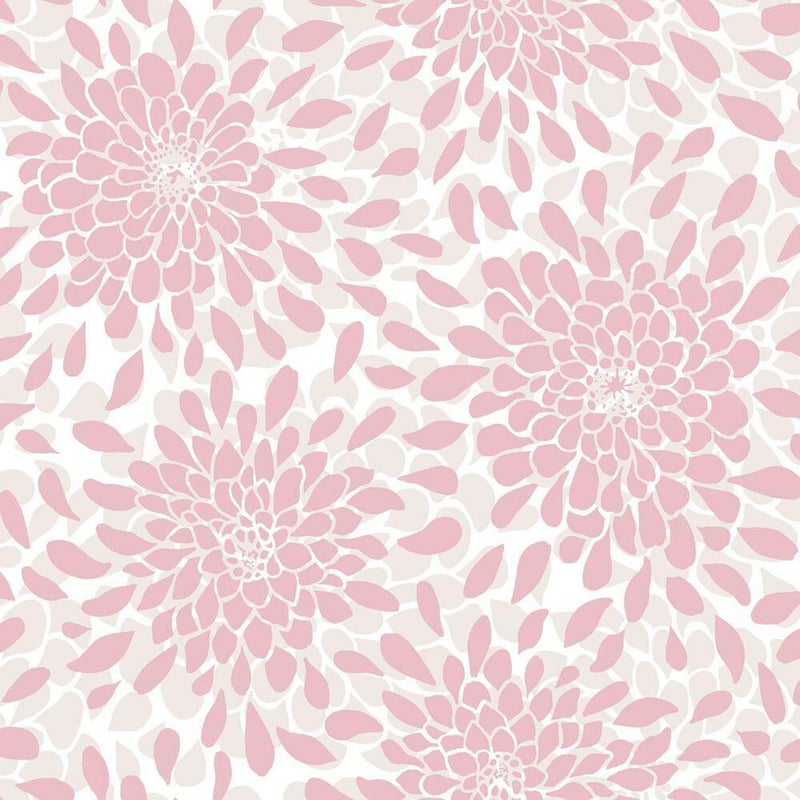 RoomMates RMK11479WP Pink Glitter Toss The Bouquet Peel and Stick Wallpaper - Image 1